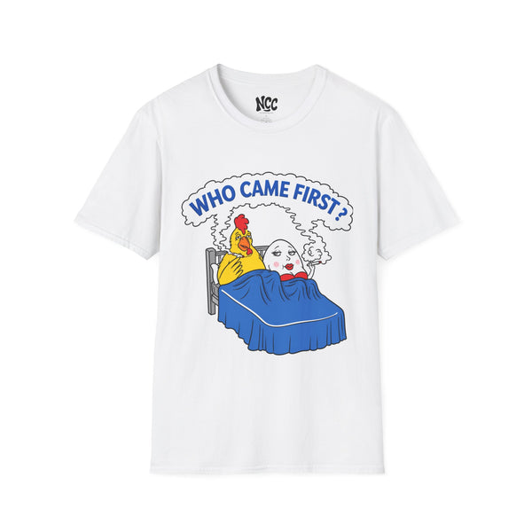 Who Came First? Chicken and Egg tee